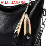 PU Leather Shoulder Bags For Women Chain High Capacity Handbags