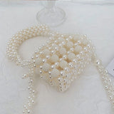 Pearl Beaded Mini Tote Handbag Wedding Evening Clutch Bridal Party Purse