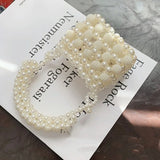 Pearl Beaded Mini Tote Handbag Wedding Evening Clutch Bridal Party Purse