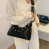 PU Leather Chain Handbags Small Shoulder Messenger Bag for Women