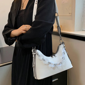 PU Leather Chain Handbags Small Shoulder Messenger Bag for Women