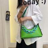 PU Leather Chain Handbags Small Shoulder Messenger Bag for Women