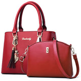 Women's Hand Bags Set - 2 Pieces Purse Handbags