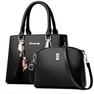 Women's Hand Bags Set - 2 Pieces Purse Handbags