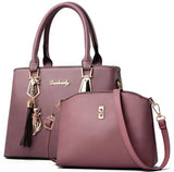Women's Hand Bags Set - 2 Pieces Purse Handbags