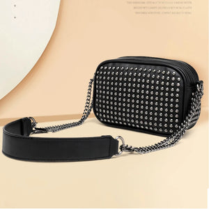 Rivet Shoulder Bags Chain Crossbody Bags Small Punk Messenger Female Bag