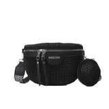 Rivet Waist bags for Women Chain Fanny Pack Belt Bag Chest Bag