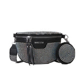 Rivet Waist bags for Women Chain Fanny Pack Belt Bag Chest Bag