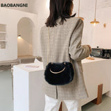 Winter Plush Bags for Women Handbags Ladies Warm Fur Chain Shoulder Bag