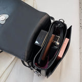 Heart Love Rivet Shoulder Messenger Bag PU Leather Ladies Bag