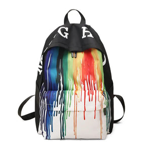 Graffiti Backpack Women Bagpack Big Capacity Shoulder Bag