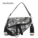 Women's Canvas Leather Shoulder Crossbody Bag