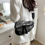 Women's Canvas Leather Shoulder Crossbody Bag