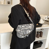 Women's Canvas Leather Shoulder Crossbody Bag