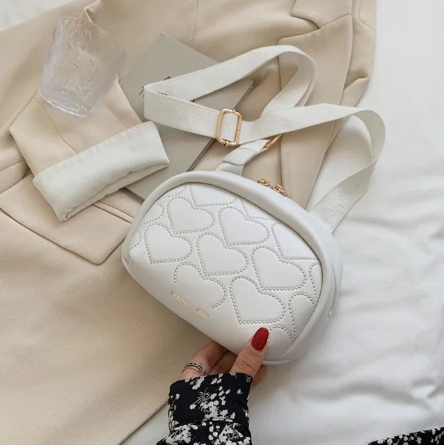 Crossbody Bag Heart-shaped Thread Shoulder Handbag Tote Bag