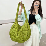 Soft Padded Women Shoulder Bags Quilted Shopper Tote Hobos Purses and Handbags