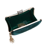 Thick Leather Shoulder Bags for Women Evening Clutches Solid Chain Handbag