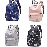 Universe Star Pattern Women's Backpack High Oxford Cloth School Bag