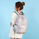 Universe Star Pattern Women's Backpack High Oxford Cloth School Bag