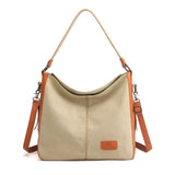 Canvas Tote Bags for Women Large Capacity Casual Handbags Retro Beach Travel