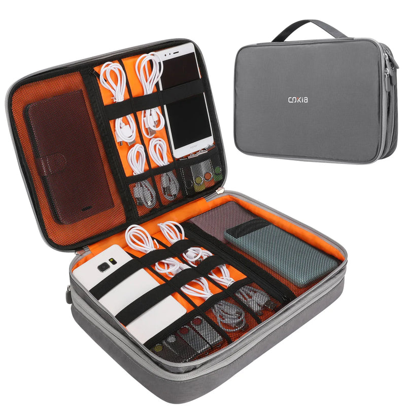 Weekend Bag for 11.6" Laptop & Tablet, Cable Bag Carry Pouch