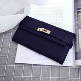 Women Wallet Money Bag Cell Pocket Ladies Long Purse Lock Clutch