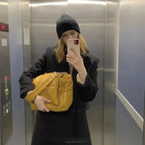Winter Large Capacity Shoulder Bag for Women - Leather Bags
