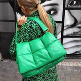 Winter Large Capacity Shoulder Bag for Women - Leather Bags