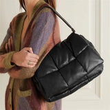 Winter Large Capacity Shoulder Bag for Women - Leather Bags