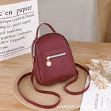 Women Backpack Mini Soft Touch Leather Small Backpack Female Ladies Bagpack Satc