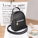 Women Mini Leather Backpack Small Bagpack Satchel Shoulder Bag