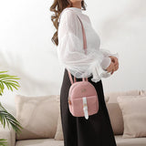 Women Mini Soft Leather Backpack Female Bagpack Satchel Shoulder Bags