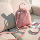 Women Mini Soft Leather Backpack Female Bagpack Satchel Shoulder Bags