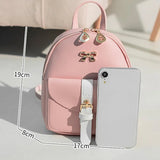 Women Mini Soft Leather Backpack Female Bagpack Satchel Shoulder Bags