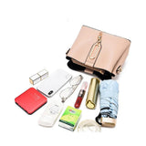 Pu Leather Women's Bucket Bag Crossbody Messenger