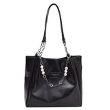 Large Capacity Women's Chain Tote Shoulder Bag Casual Shopper Crossbody Bags