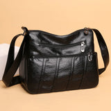 Vintage Leather Crossbody Bag Brown Shoulder Messenger Bag