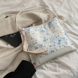 Women Hand Bag High Pu Leather Shoulder Bag Embroidery Floral Bohemia Ethnic