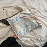 Women Hand Bag High Pu Leather Shoulder Bag Embroidery Floral Bohemia Ethnic