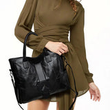 Women Leather Handbags Large Tote Shoulder Bag Ladies Big Hand Bags