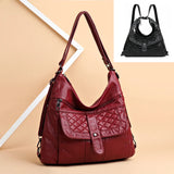 Women Leather Handbag Soft Large Capacity Crossbody Tote Bags High Multifunction