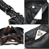 Women Leather Handbag Soft Large Capacity Crossbody Tote Bags High Multifunction