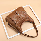 Women Leather Handbag Soft Large Capacity Crossbody Tote Bags High Multifunction