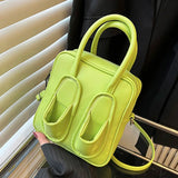 Women Lovely Slippers Messenger Bags INS Style Candy Colors Handbags