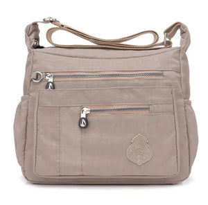 Women Nylon Shoulder Bag Waterproof Daily Shopping Cross-body Bag