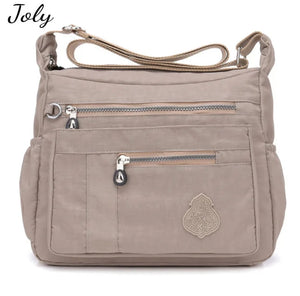 Women Nylon Shoulder Bag Waterproof Daily Shopping Cross-body Bag