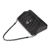 Women Shoulder Bag Crossbody Bag Punk Stud Skull Handbag Purse
