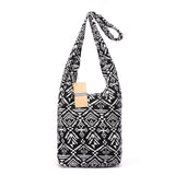 Bohemian Style Crossbody Messenger Bag Cotton Fabric Ladies Bolsa