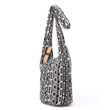 Bohemian Style Crossbody Messenger Bag Cotton Fabric Ladies Bolsa