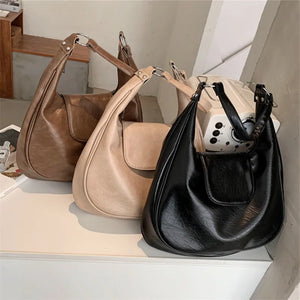 Women's Large Tote Bag Shoulder Handbag Pu Leather Shopper Messenger
